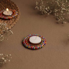 Round - handmade bangle tea light holder (set of 2)