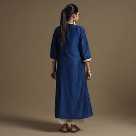 Plain Solid Slub kurta