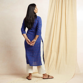  Pochampally Ikat Weaving Cotton Long Kurta 