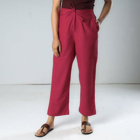 Buy Plain Dyed Cotton Relaxed Fit Pant Online at iTokri.com