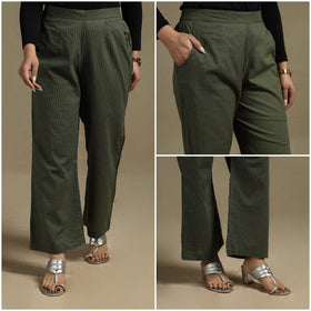 Running stitch cotton elasticated plain palazzo 11 - s