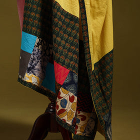 Running stitch with patchwork cotton dupatta 03