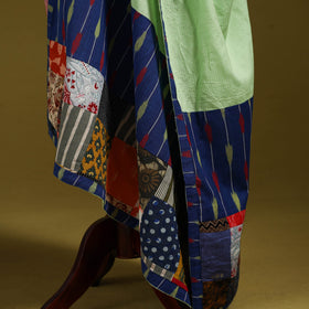 Running stitch with patchwork cotton dupatta 04