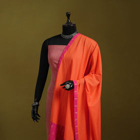 Running stitch with patchwork cotton dupatta 05