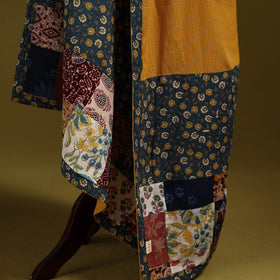 Running stitch with patchwork cotton dupatta 06