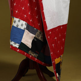 Running stitch with patchwork cotton dupatta 07