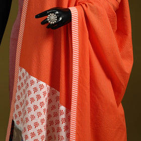 Running stitch with patchwork cotton dupatta 10