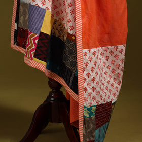 Running stitch with patchwork cotton dupatta 10