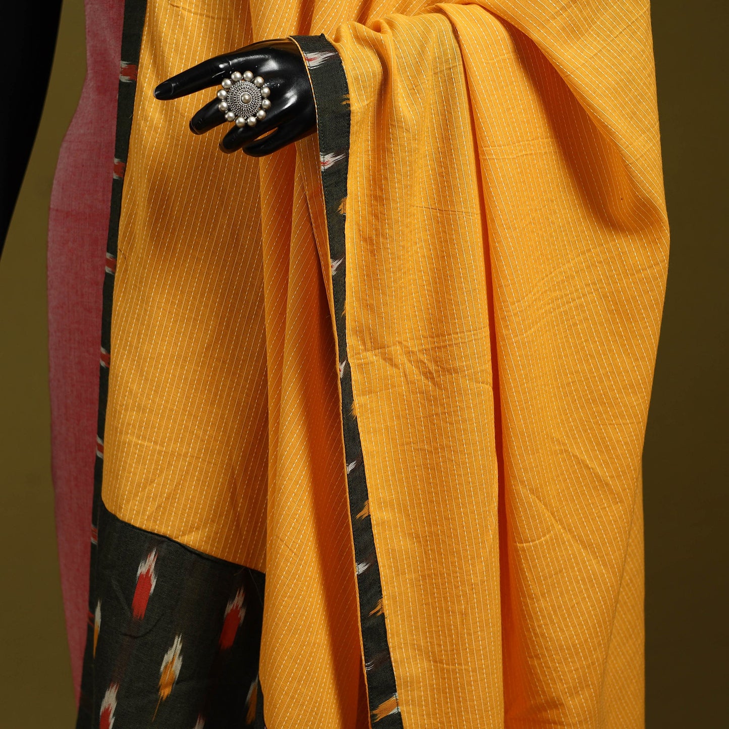 Running stitch with patchwork cotton dupatta 12