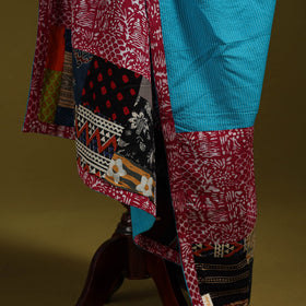 Running stitch with patchwork cotton dupatta 14