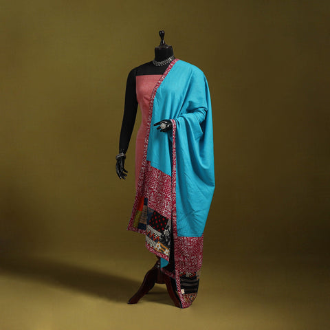 Running stitch with patchwork cotton dupatta 14