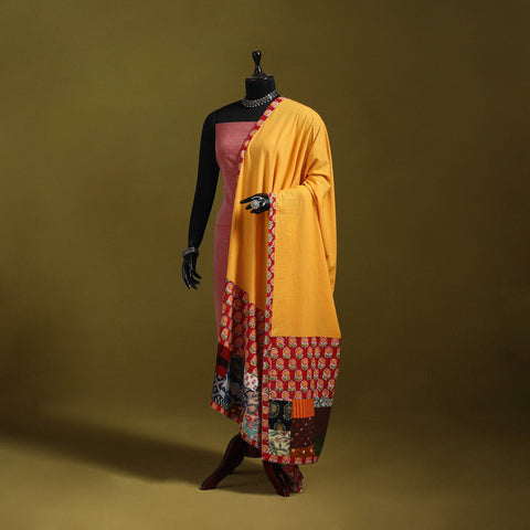 Running stitch with patchwork cotton dupatta 19