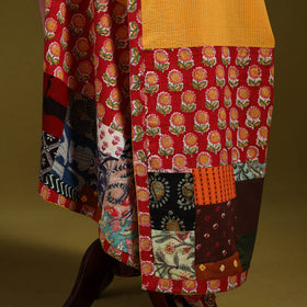 Running stitch with patchwork cotton dupatta 19