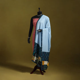 Running stitch with patchwork cotton dupatta 21