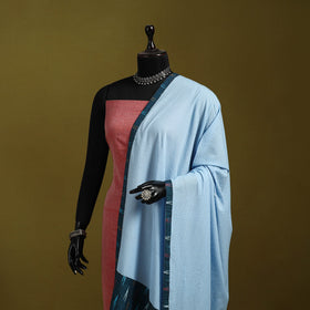 Running stitch with patchwork cotton dupatta 21