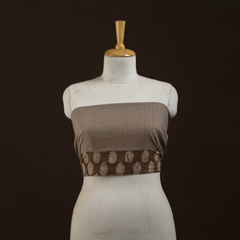 Running stitch plain cotton blouse piece 34 - handcrafted