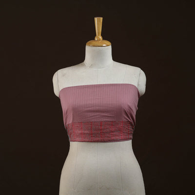 Running stitch plain cotton blouse piece 37 - handcrafted