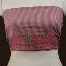 Running stitch plain cotton blouse piece 37 - handcrafted