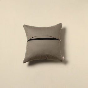 Running stitch plain cushion cover 20 - handcrafted