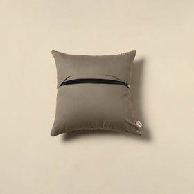 Running stitch plain cushion cover 21 - handcrafted