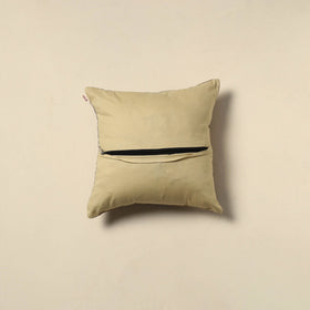 Running stitch plain cushion cover 22 - handcrafted