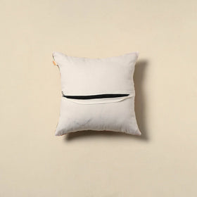 Running stitch plain cushion cover 23 - handcrafted