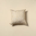 Running stitch plain cushion cover 25 - handcrafted