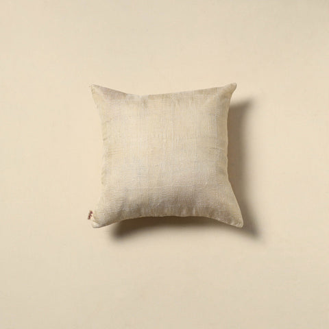 Running stitch plain cushion cover 25 - handcrafted