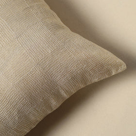 Running stitch plain cushion cover 25 - handcrafted