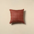 Running stitch plain cushion cover 26 - handcrafted