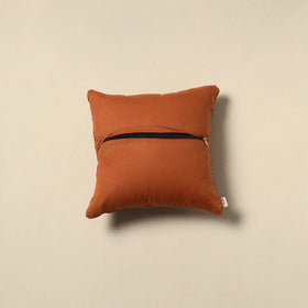 Running stitch plain cushion cover 26 - handcrafted