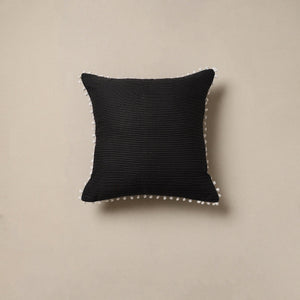 Running stitch plain cushion cover 59 - handcrafted