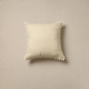 Running stitch plain cushion cover 61 - handcrafted