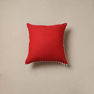 Running stitch plain cushion cover 64 - handcrafted