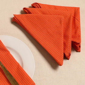 Running stitch table napkin (set of 4) 03 - handcrafted