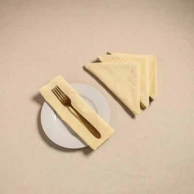 Running stitch table napkin (set of 4) 05 - handcrafted