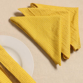 Running stitch table napkin (set of 4) 06 - handcrafted