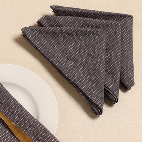 Running stitch table napkin (set of 4) 11 - handcrafted