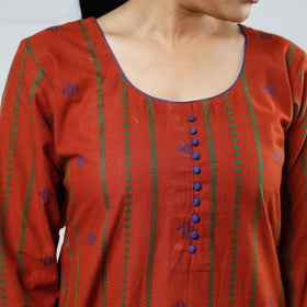 Buy Jacquard Cotton Long Kurta Online l iTokri.com
