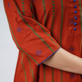 Buy Jacquard Cotton Long Kurta Online l iTokri.com