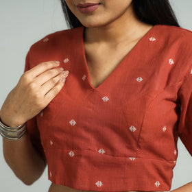 Buy Jacquard Weave Cotton Stitched Blouse Online at iTokri.com