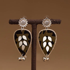 Saisha mirror & ghungroo work gs fabart handmade earrings