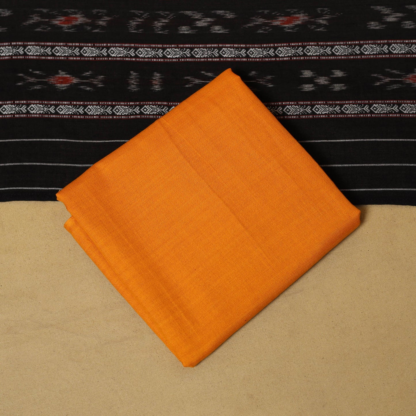 Sambalpuri ikat handloom cotton 3pc unstitched dress