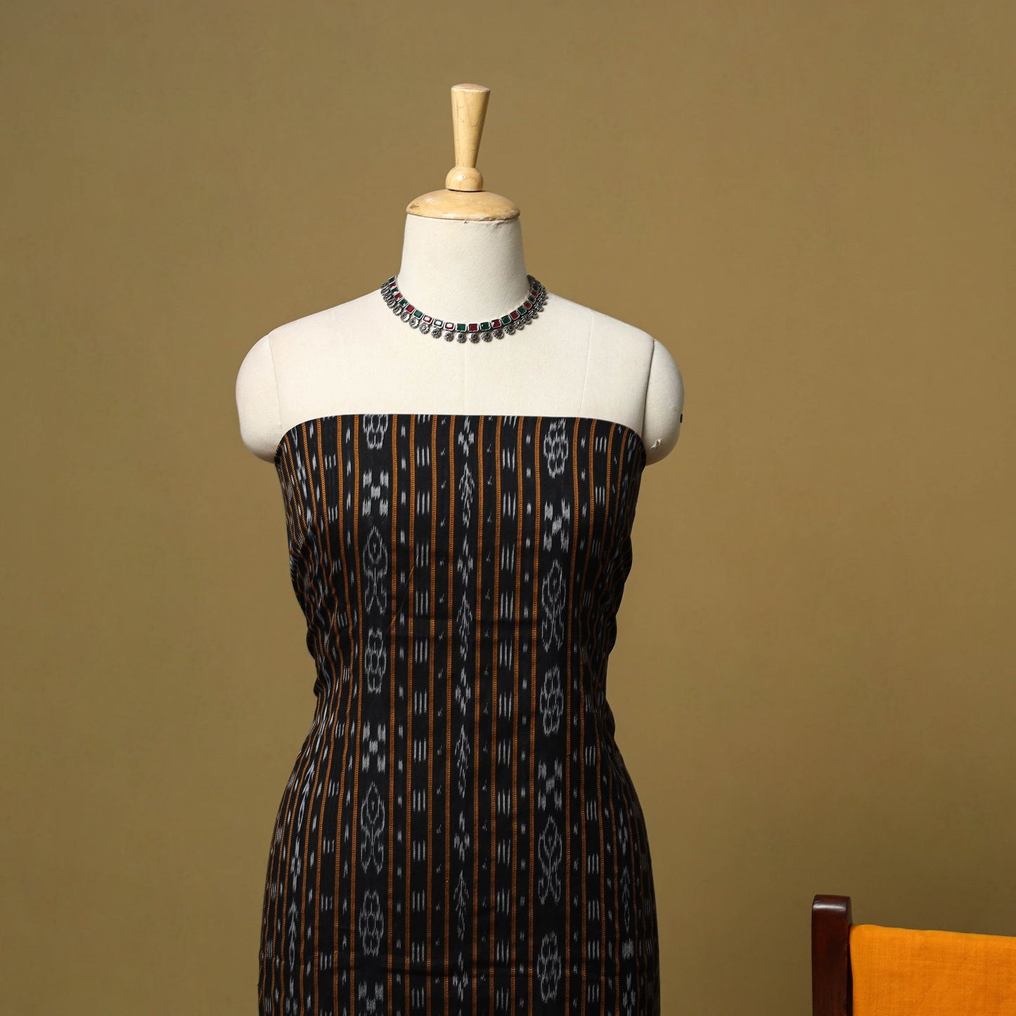 Sambalpuri ikat handloom cotton 3pc unstitched dress