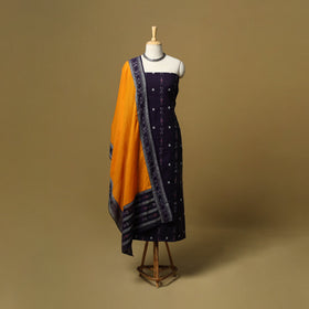 Sambalpuri ikat handloom cotton 3pc unstitched dress