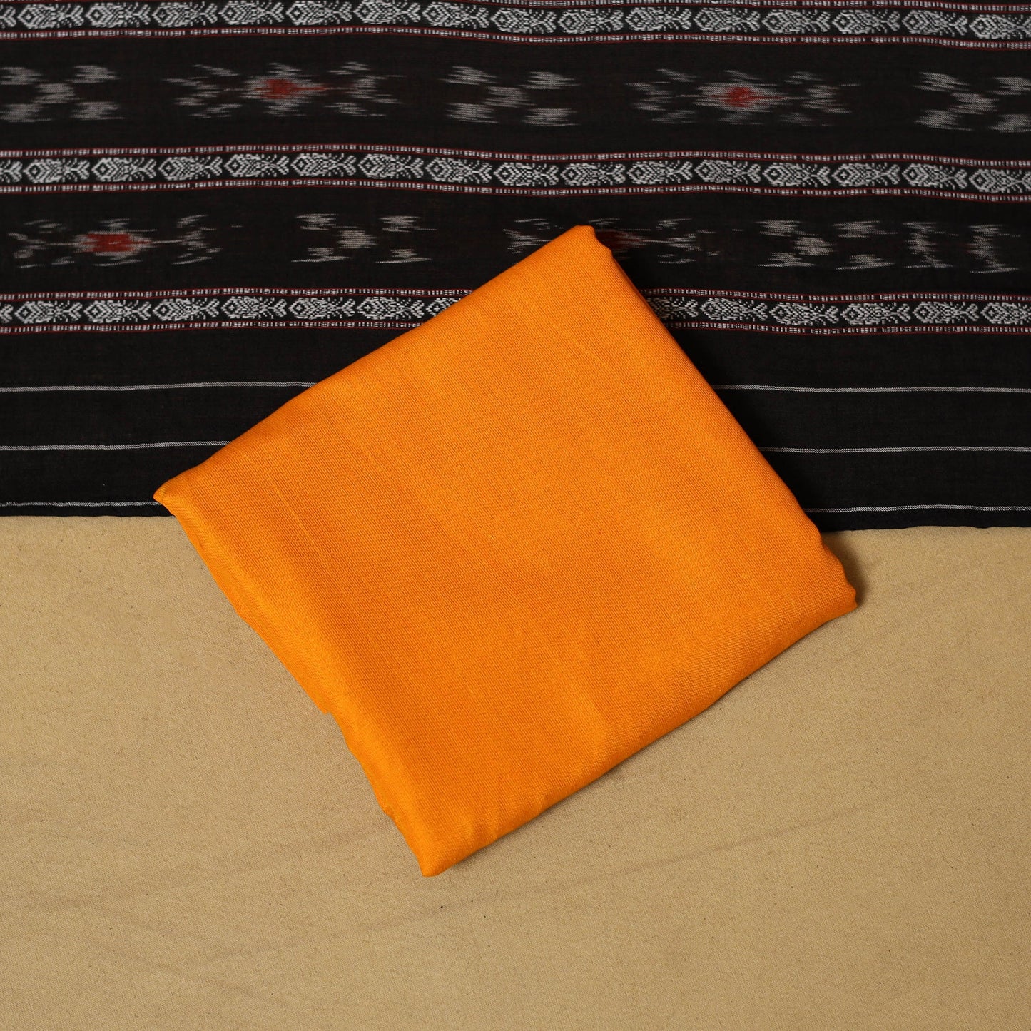 Sambalpuri ikat handloom cotton 3pc unstitched dress