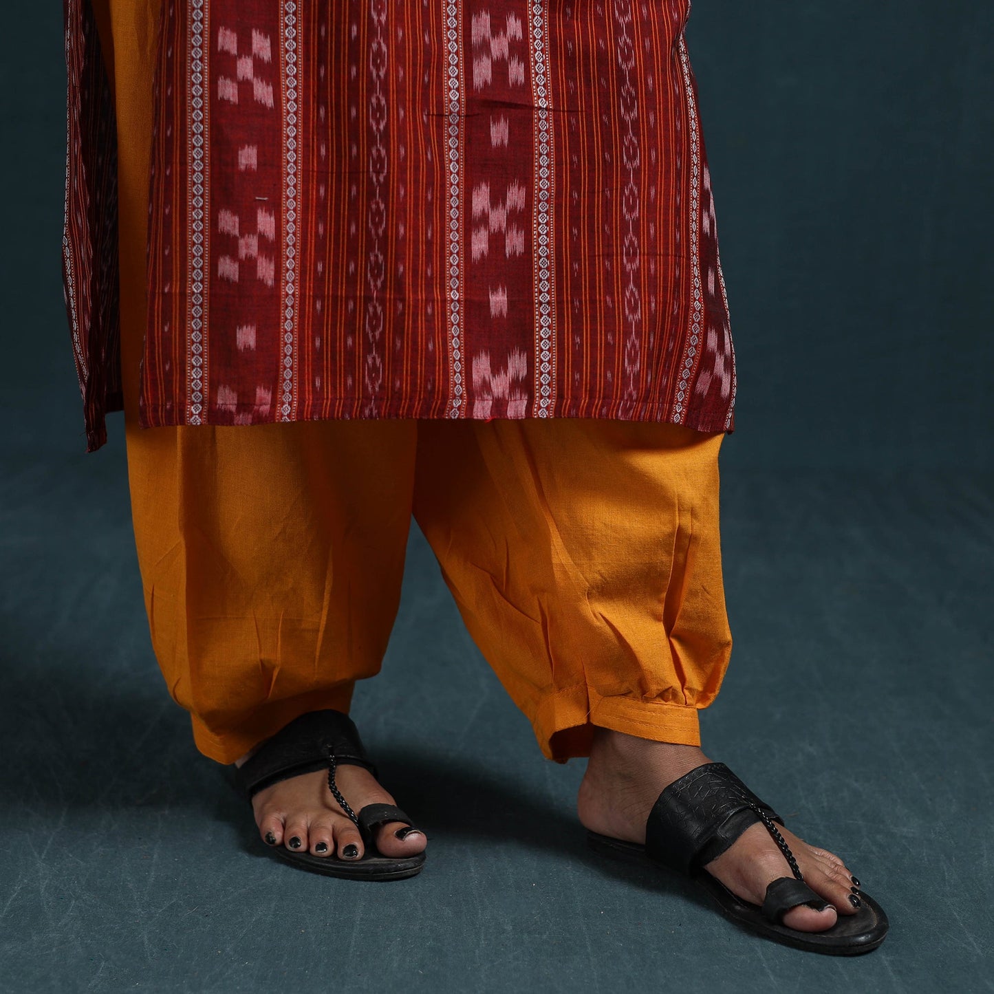 Sambalpuri ikat pure cotton suit set with dupatta for women