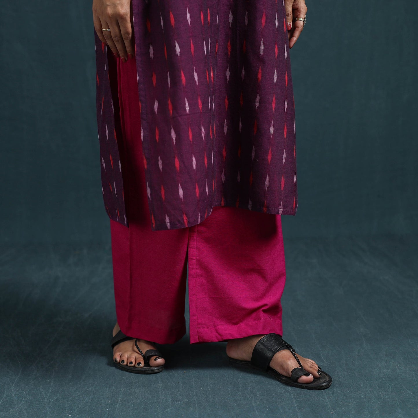 Sambalpuri ikat pure cotton suit set with dupatta for women