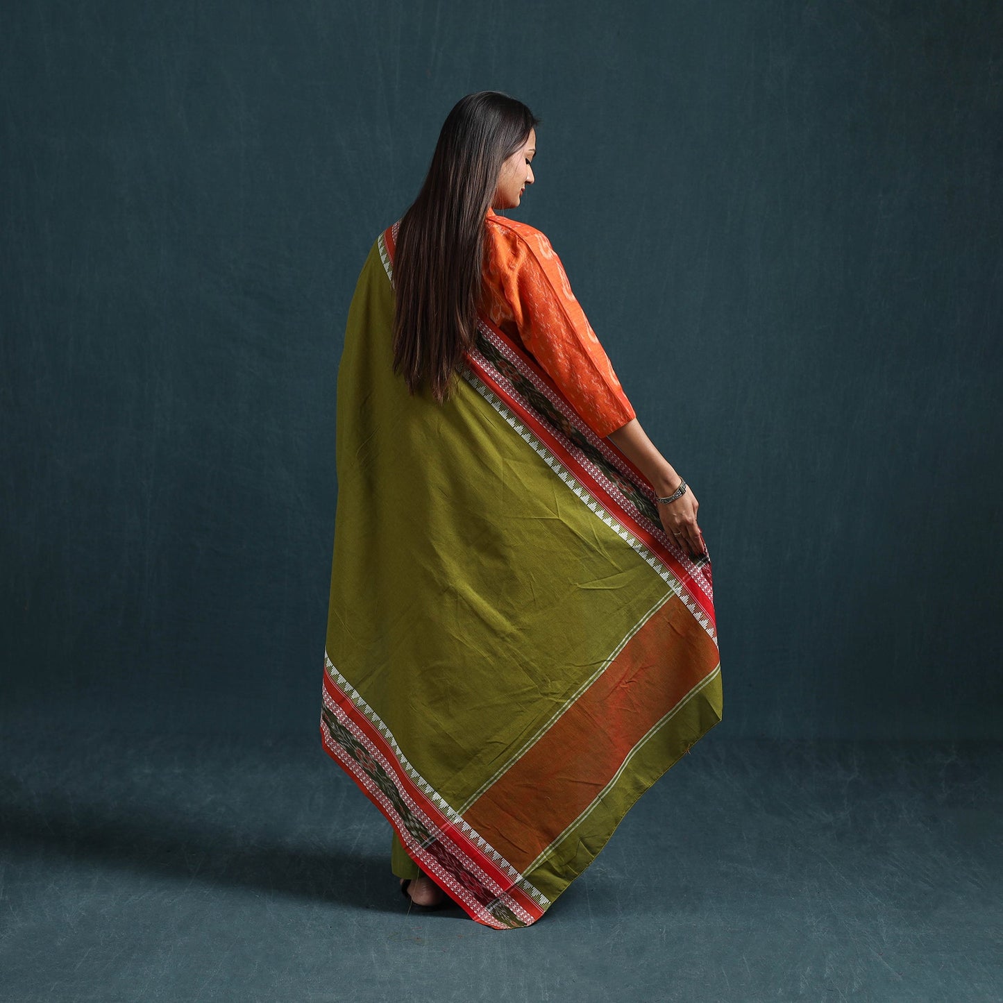Sambalpuri ikat pure cotton suit set with dupatta for women