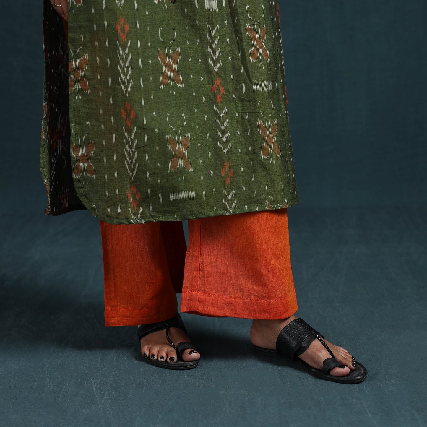 Sambalpuri ikat pure cotton suit set with dupatta for women